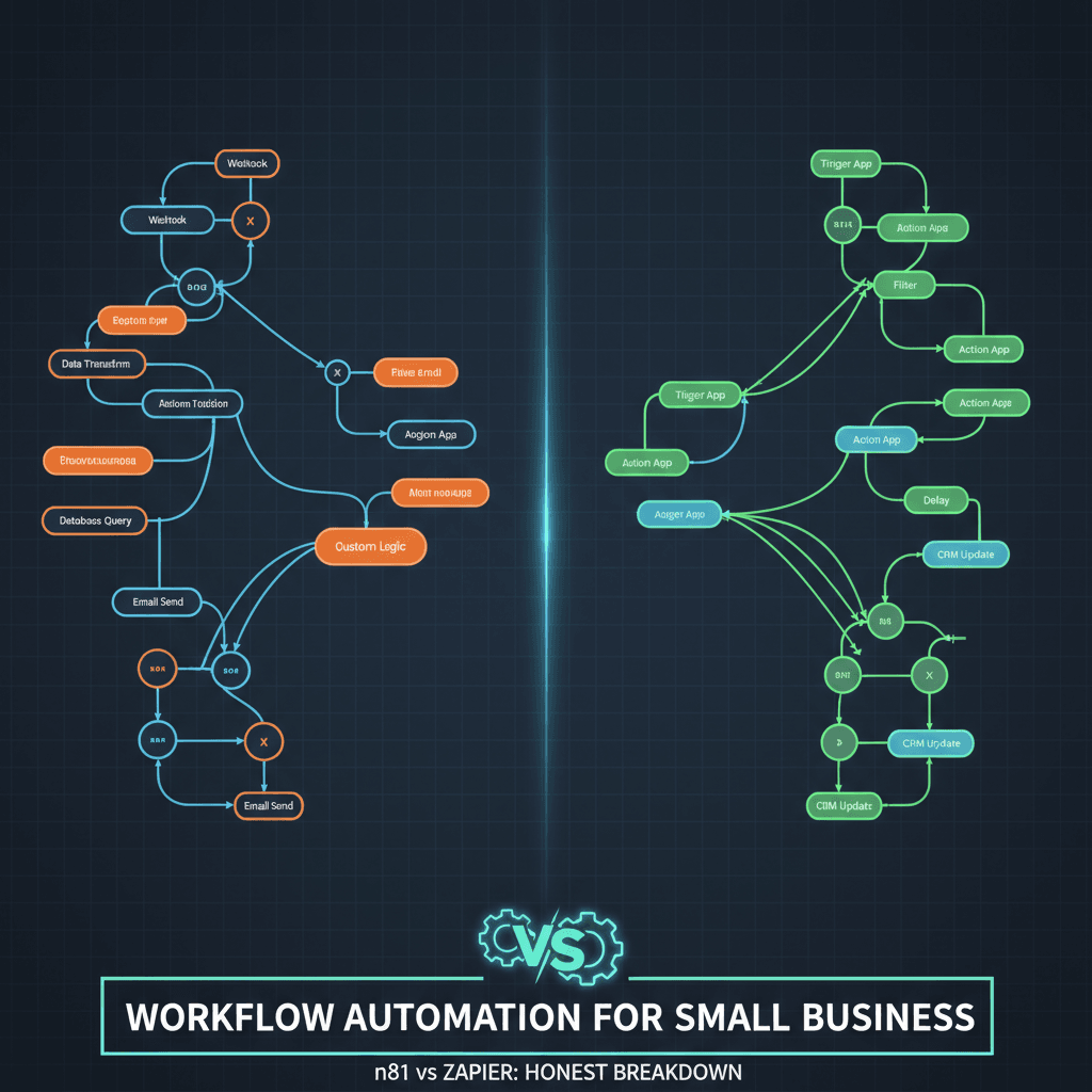 n8n vs zapier for small business — Workflow Automation